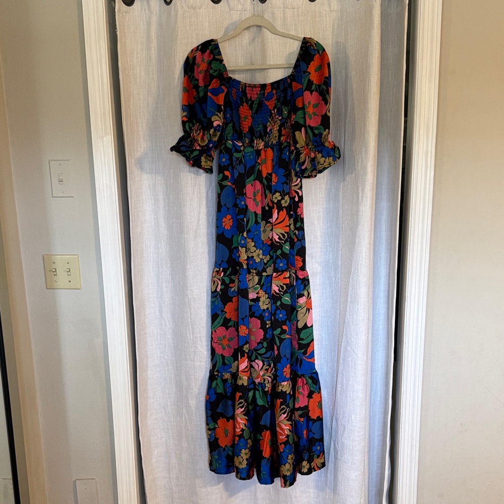 MATERNITY Vibrant Floral Long Sleeve Dress